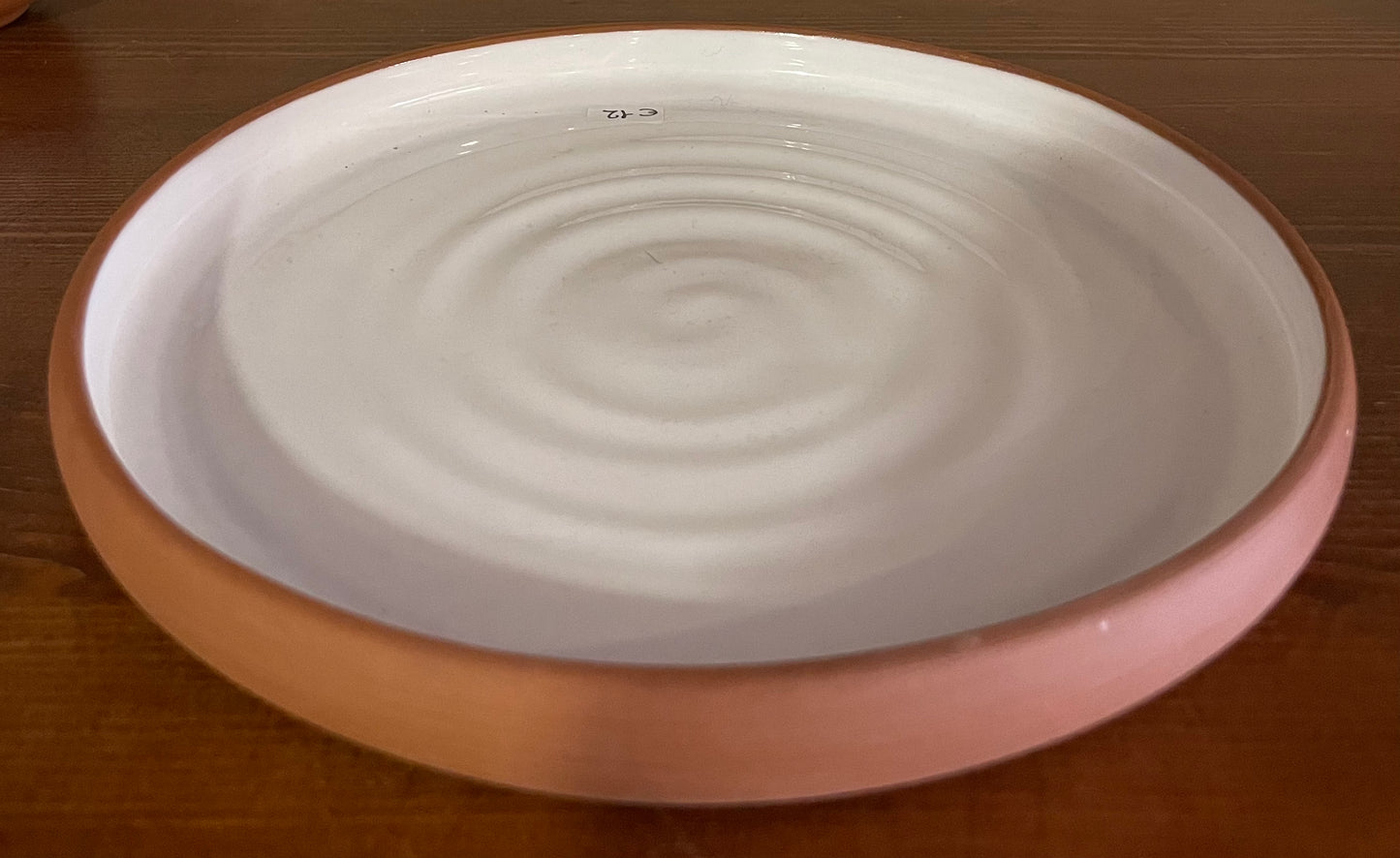 White ceramic plate