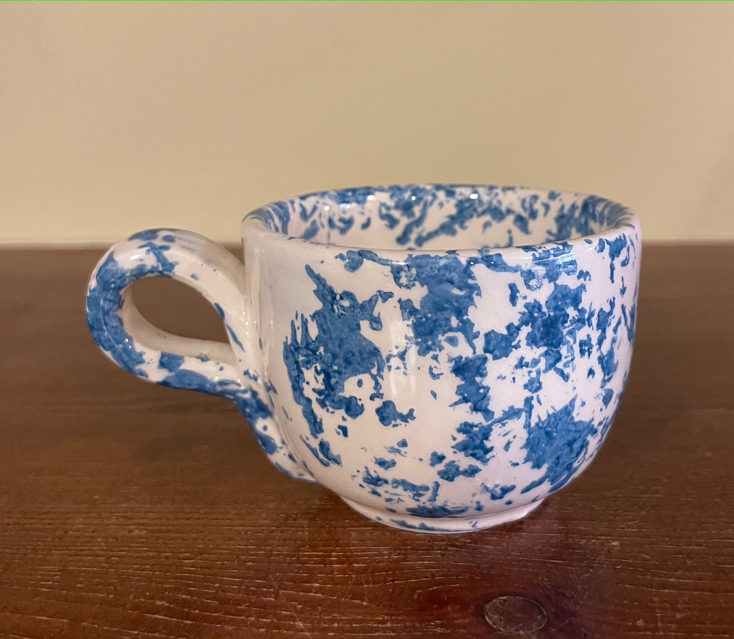 Blue coffee cup