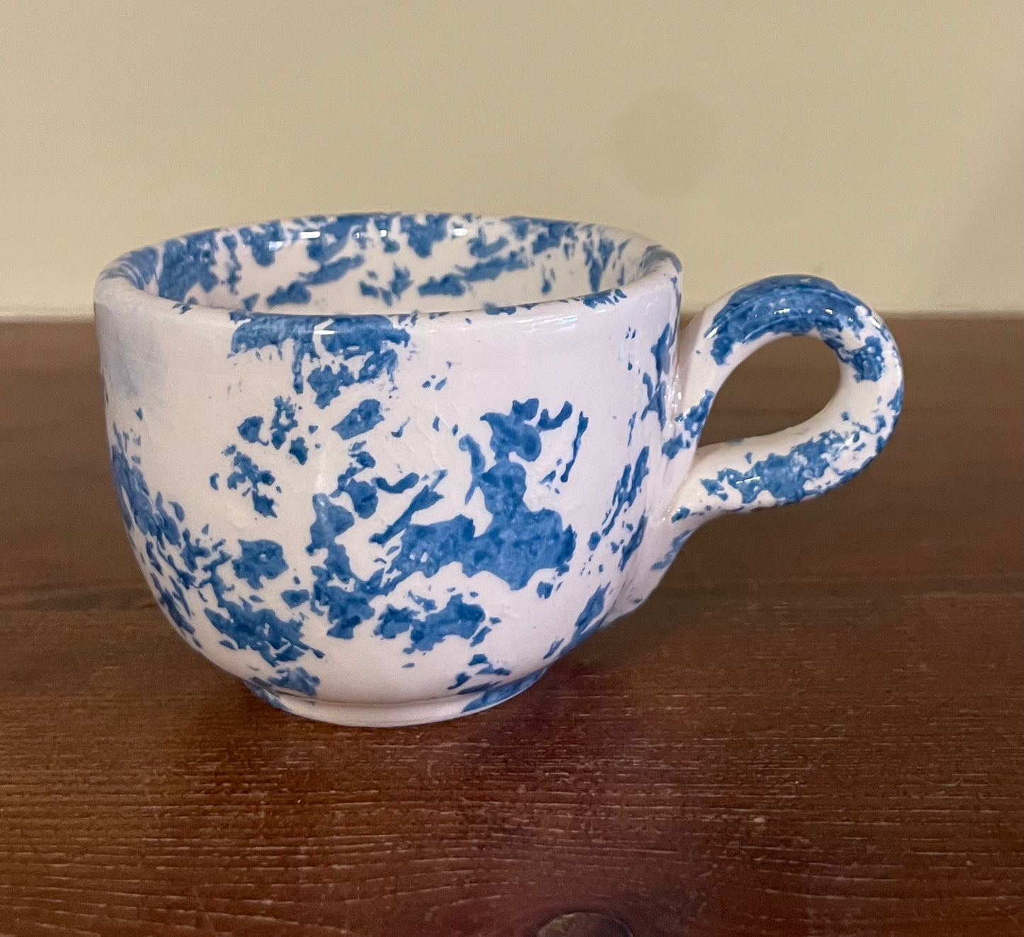 Blue coffee cup