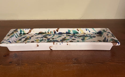 Abstract ceramic plate