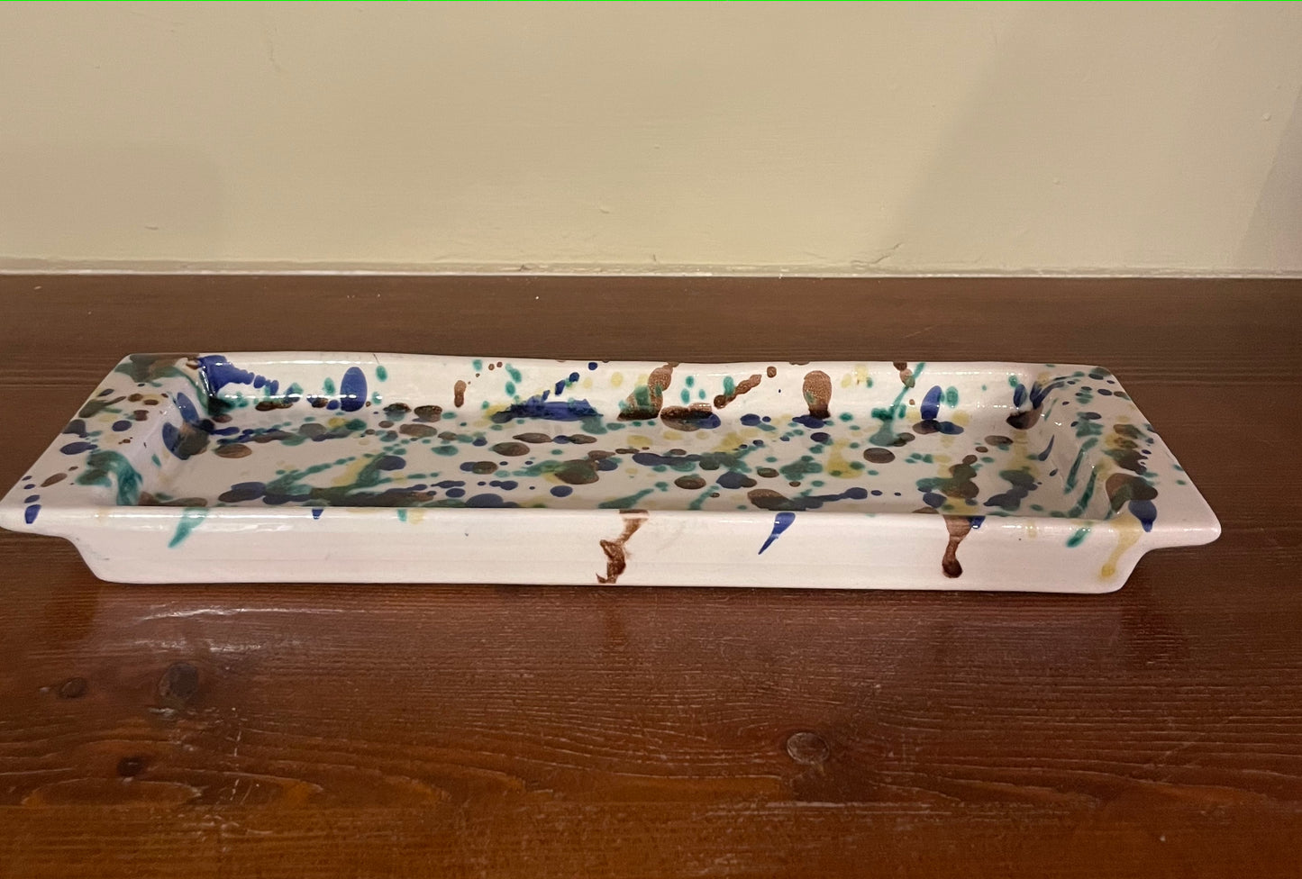 Abstract ceramic plate