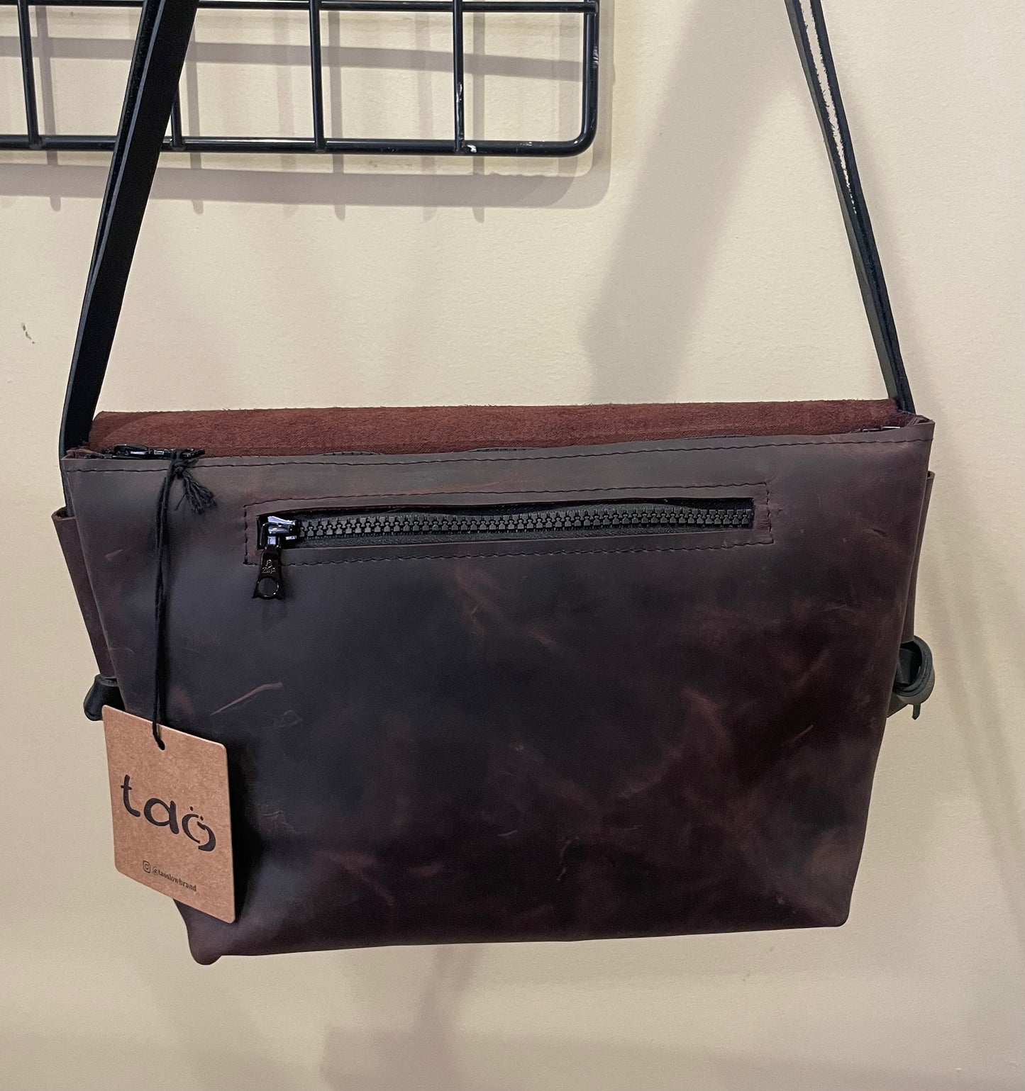 Leather Minibag Amaranth Red