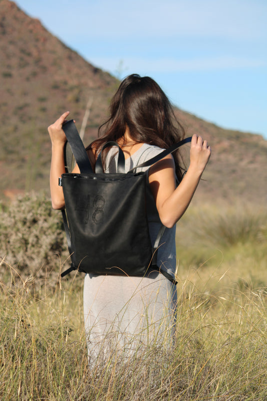 Limited Edition Leather backpack Black