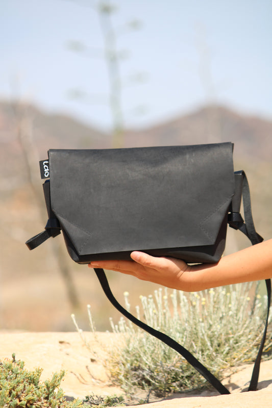 Leather Minibag Black + Leather Sachet