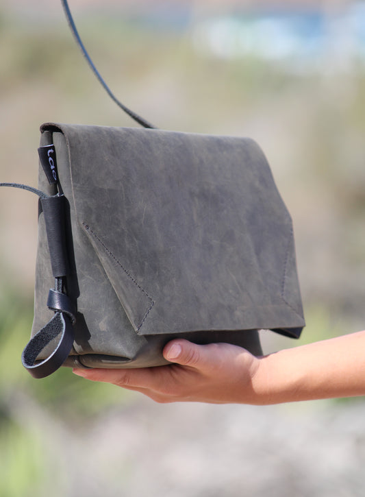 Leather Minibag Green+ Leather Sachet