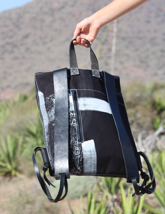 Cordura Painted Backpack Moon 2