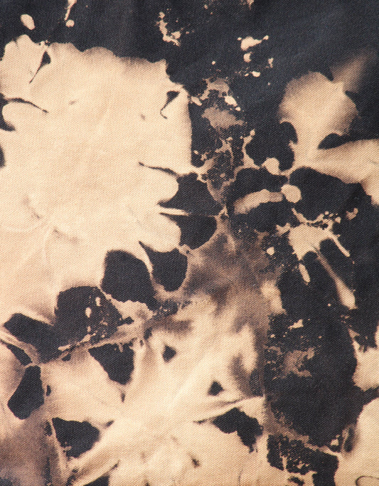 Cotton & Leather Tie-Dye Shoulder Bag