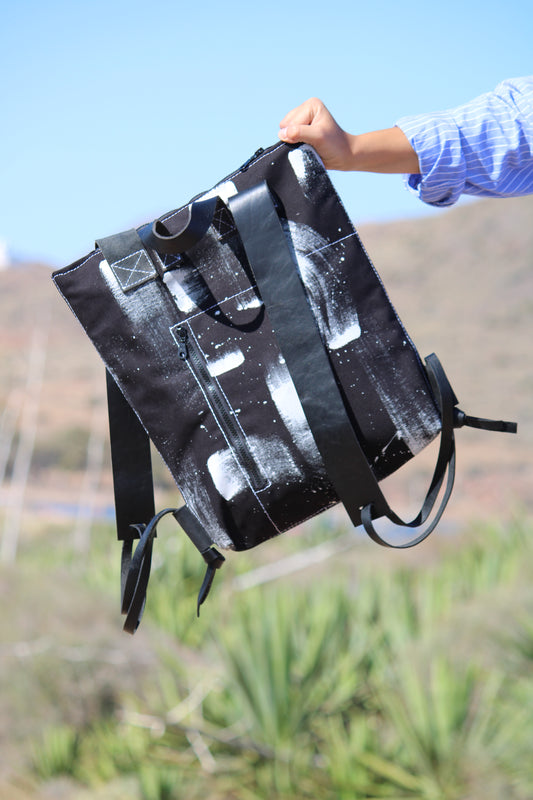 Cordura Painted Backpack Moon