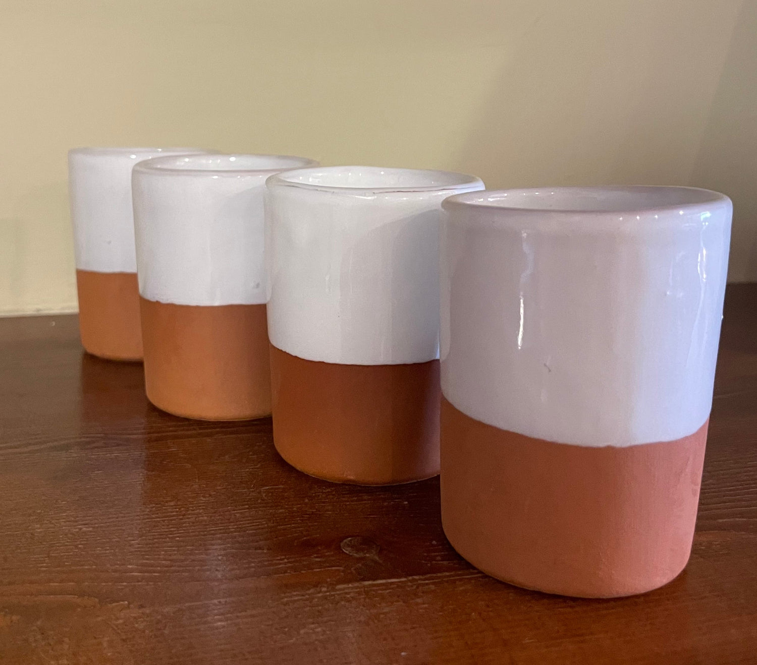 Small ceramic glasses