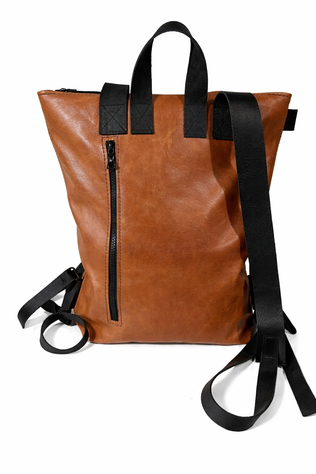 Lederrucksack „komplett zu öffnen“