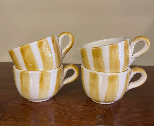 Yellow coffee cup