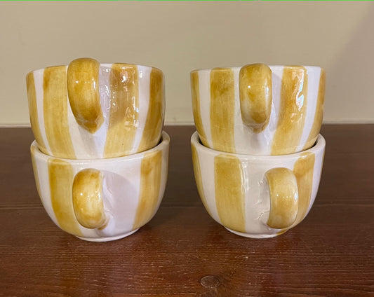 Yellow coffee cup