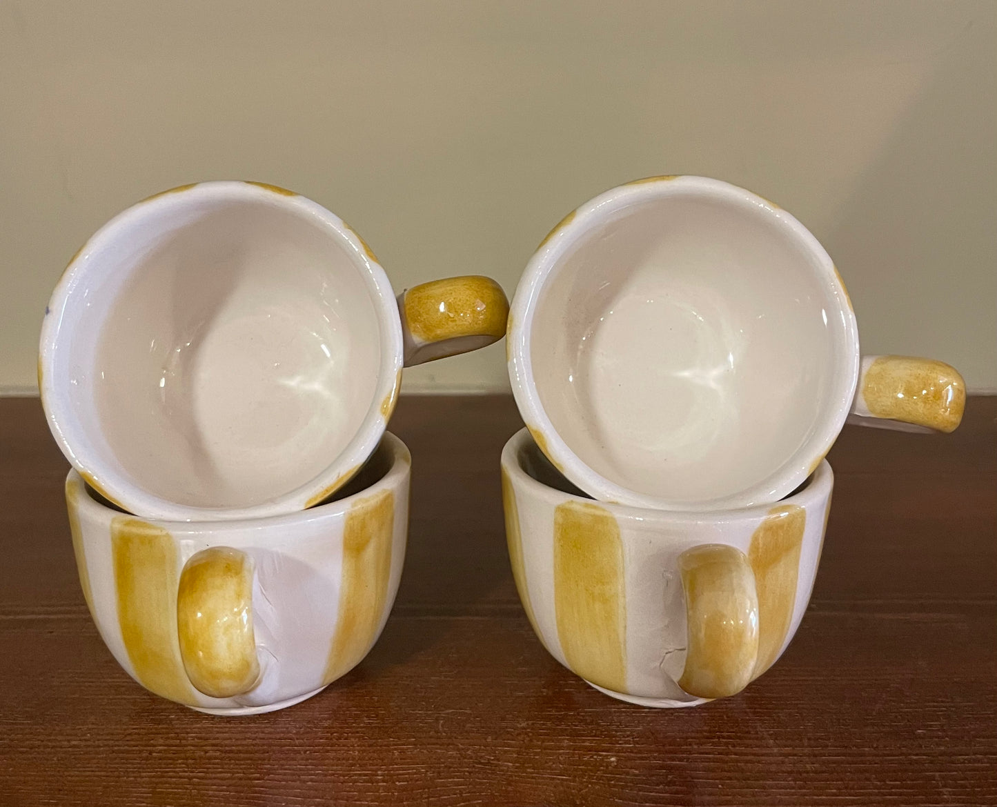 Yellow coffee cup