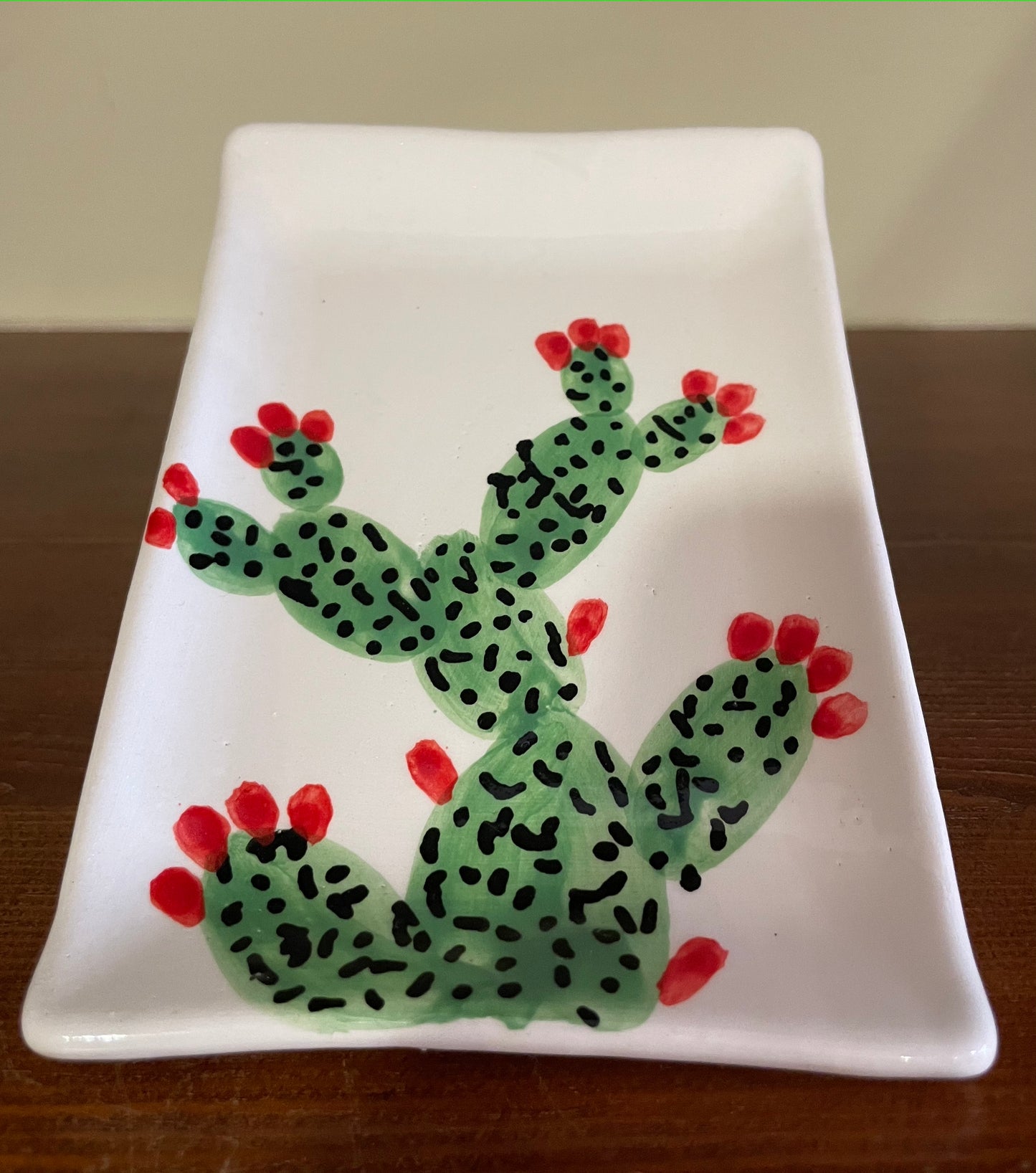 Cactus small ceramic plate
