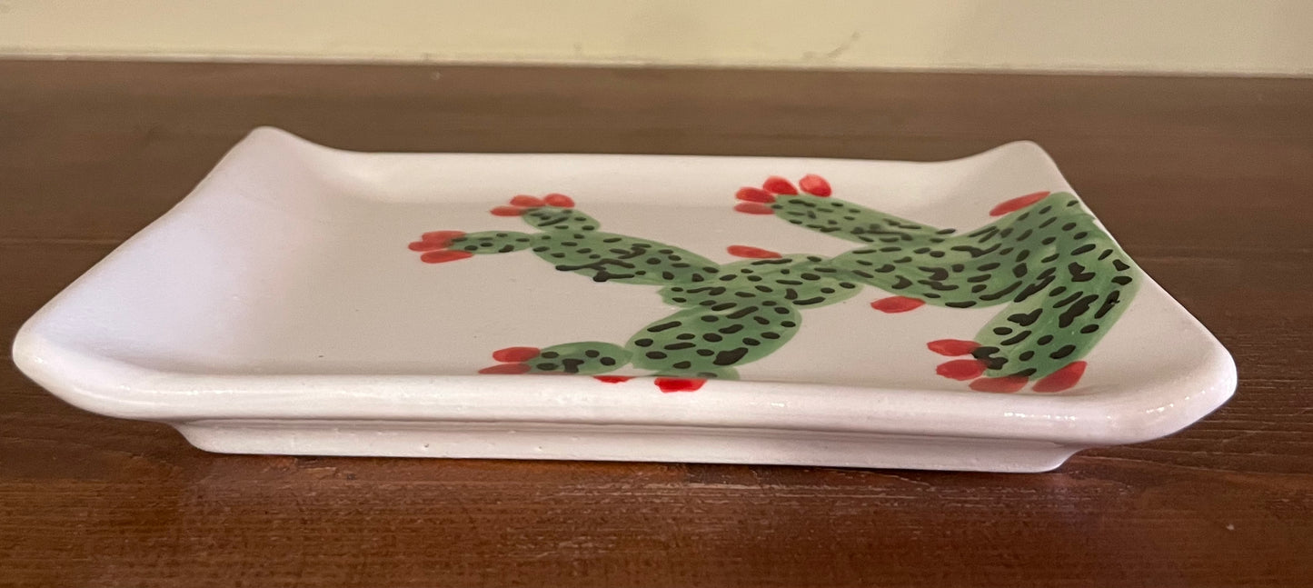 Cactus small ceramic plate
