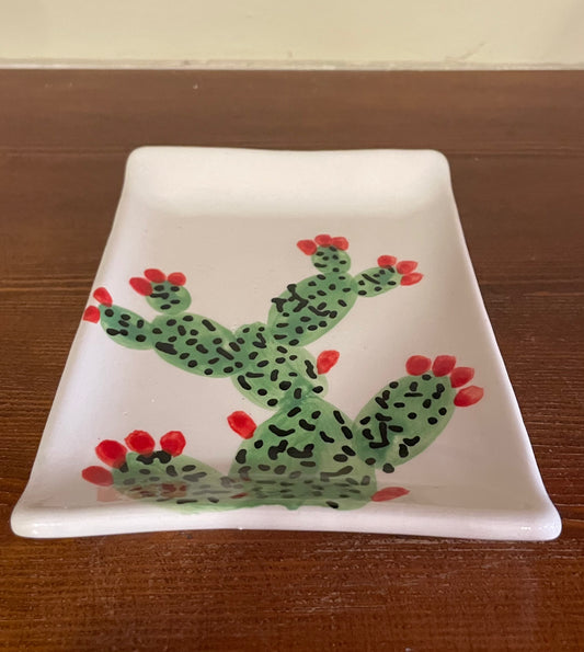 Cactus small ceramic plate