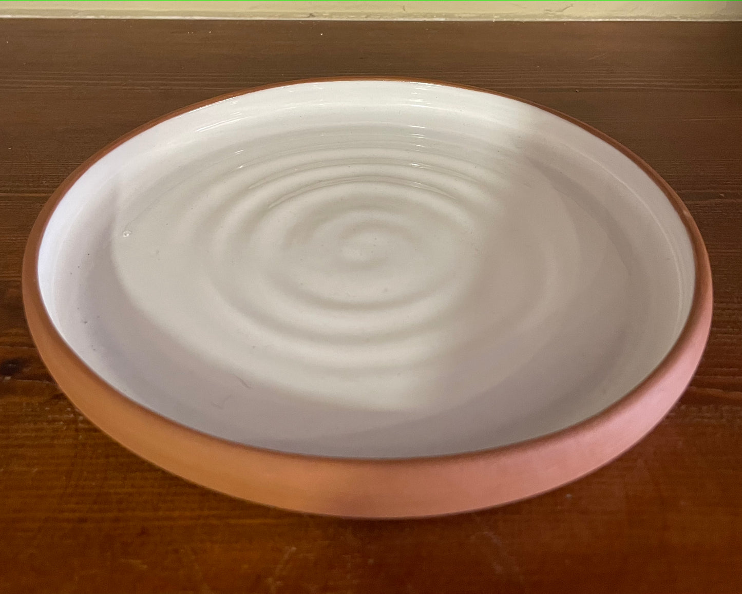 White ceramic plate