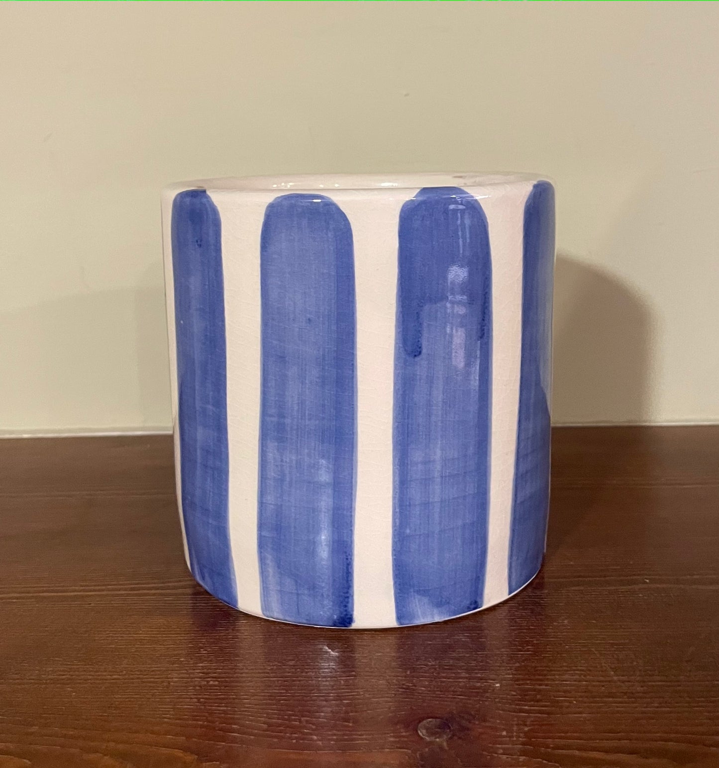 Blue flowerpot