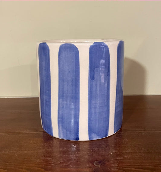 Blue flowerpot