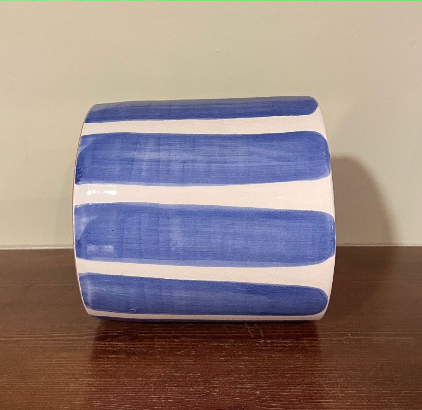 Blue flowerpot