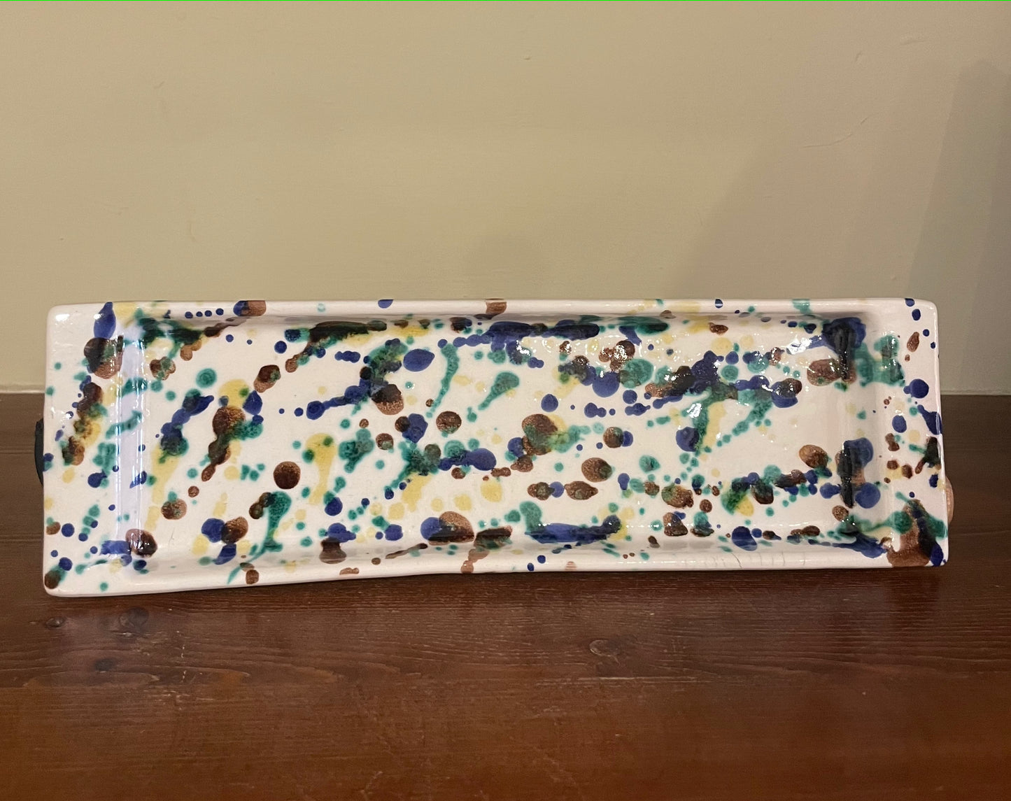 Abstract ceramic plate