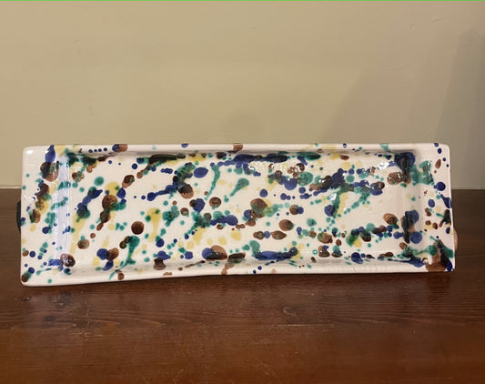 Abstract ceramic plate