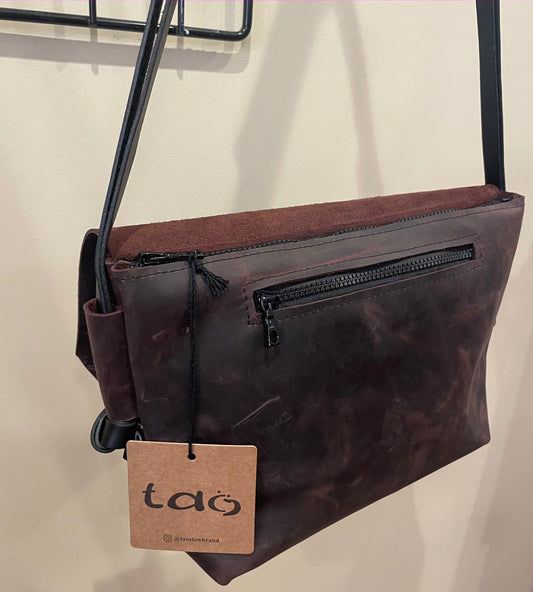 Leather Minibag Amaranth Red