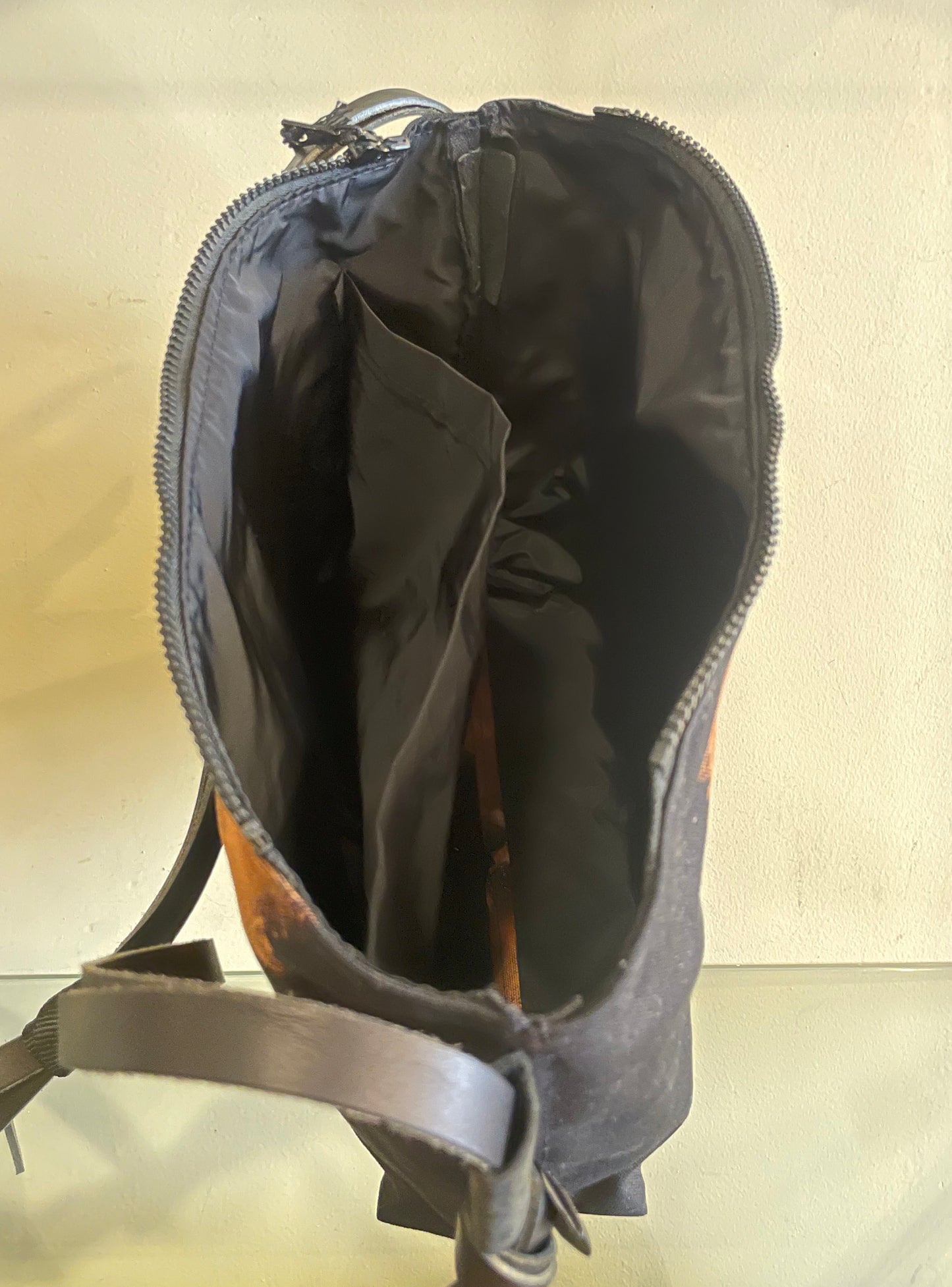 Cordura & Leather Tie-Dye Shoulder Bag