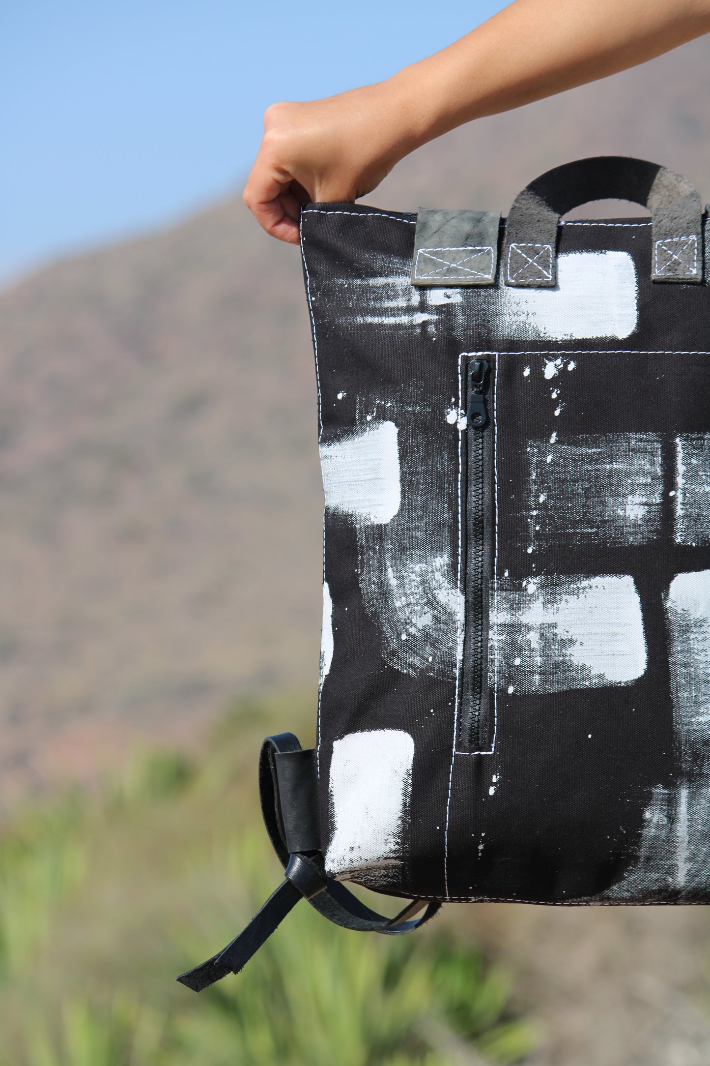 Cordura Painted Backpack Moon 3
