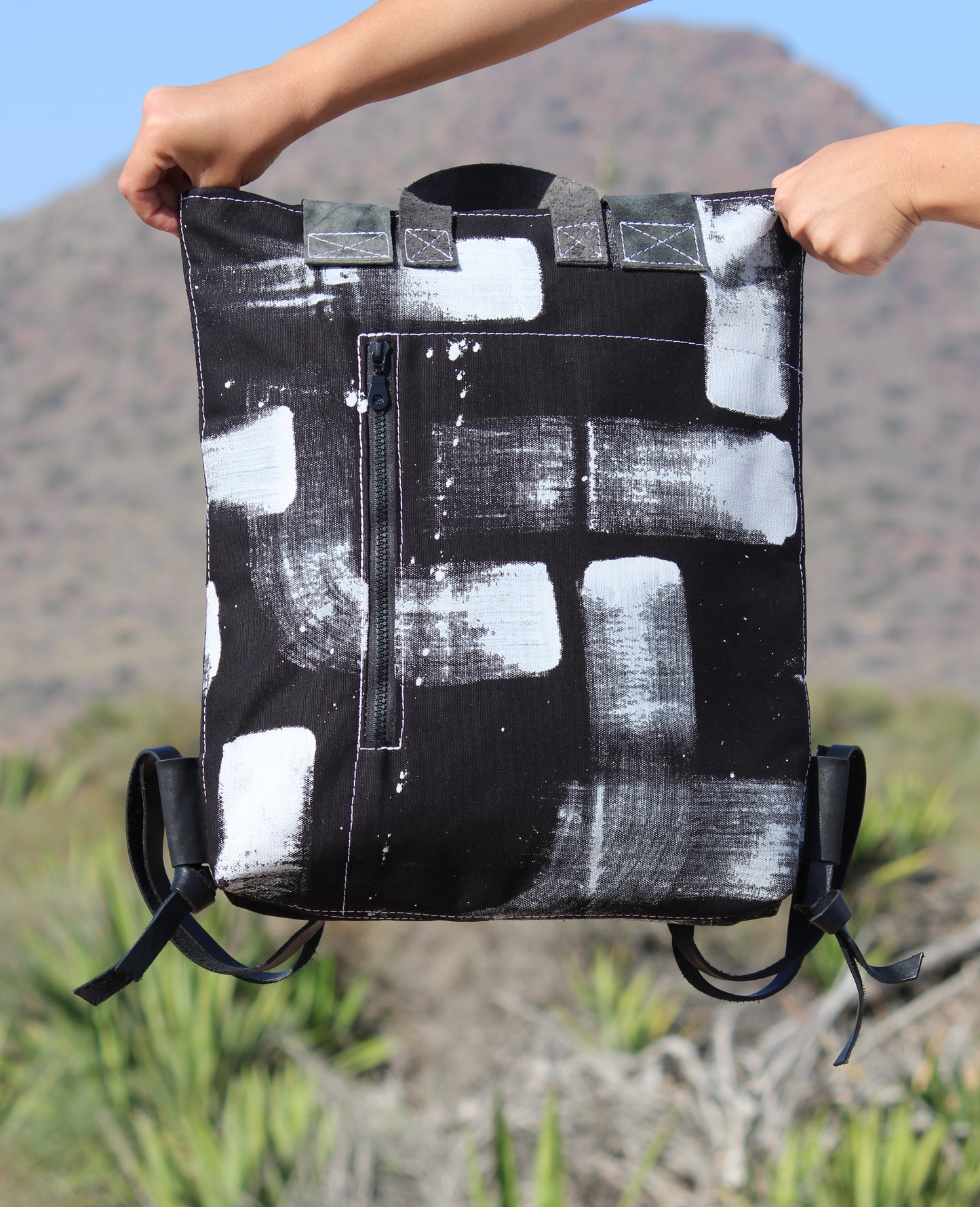Cordura Painted Backpack Moon 3